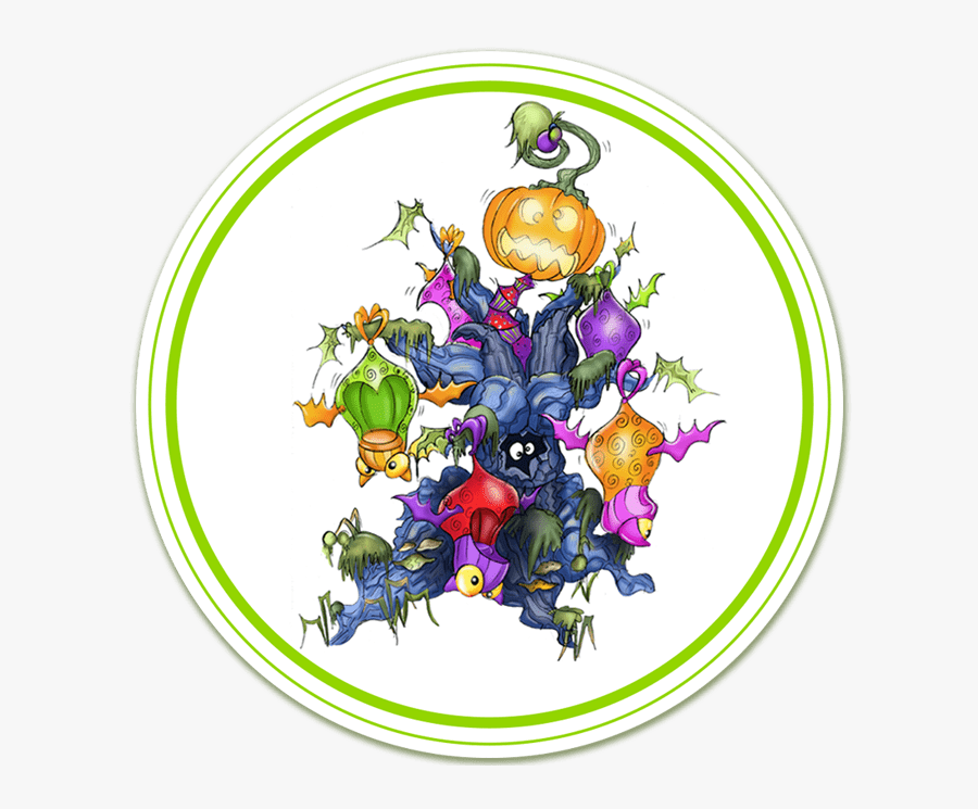 The Moodsters Scary Tree Ride Design Sketch The Moodsters - Gambar Piring Kartun Png, Transparent Clipart