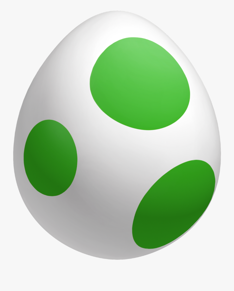 Yoshi Egg Easter Green Cute Kawaii Round Circle Baby - Mario Bros Egg, Transparent Clipart