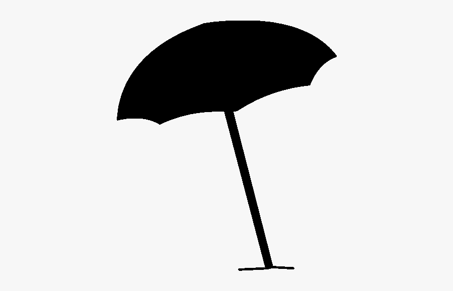 Black & White - Umbrella, Transparent Clipart