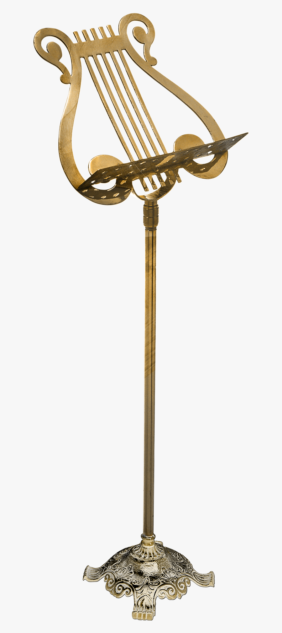 Instrument Stand Clip Art - Music Stand Gold Png, Transparent Clipart