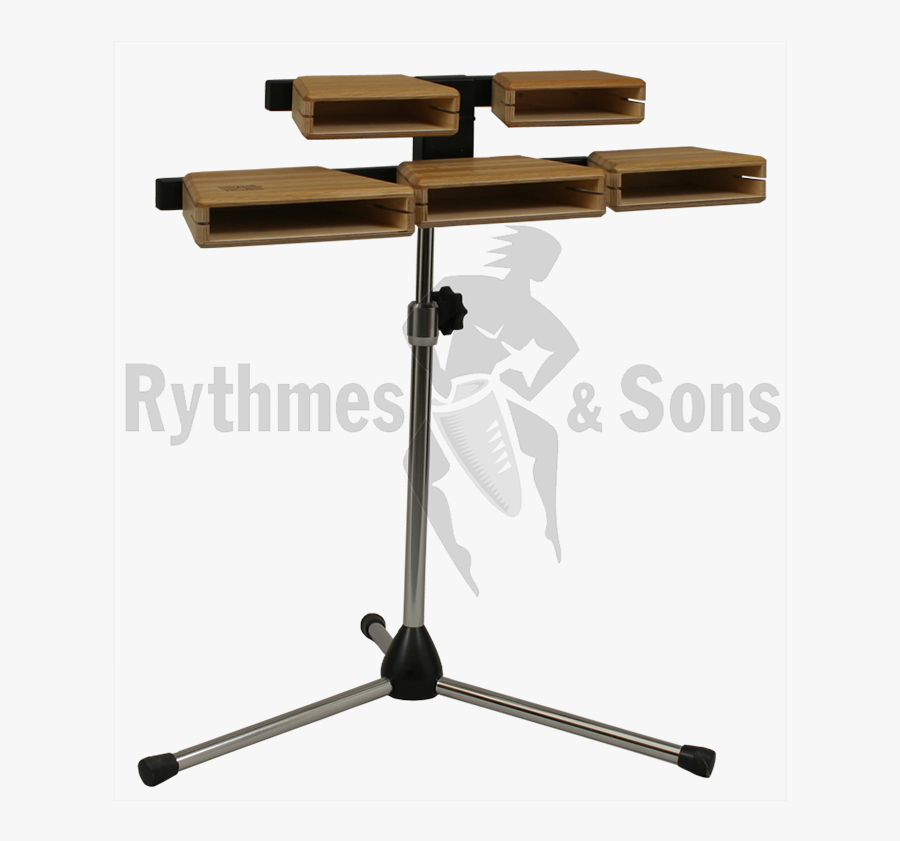 Transparent Blocks Png - Temple Blocks With Stand Meinl, Transparent Clipart