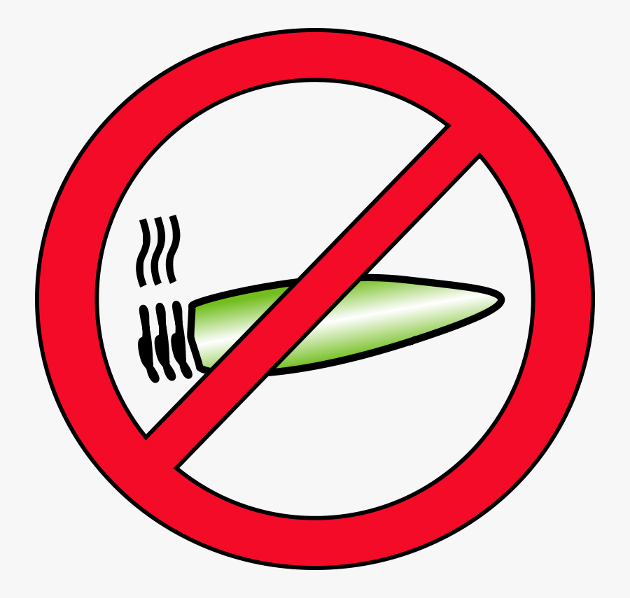 No Blunt Smoking Sign, Transparent Clipart