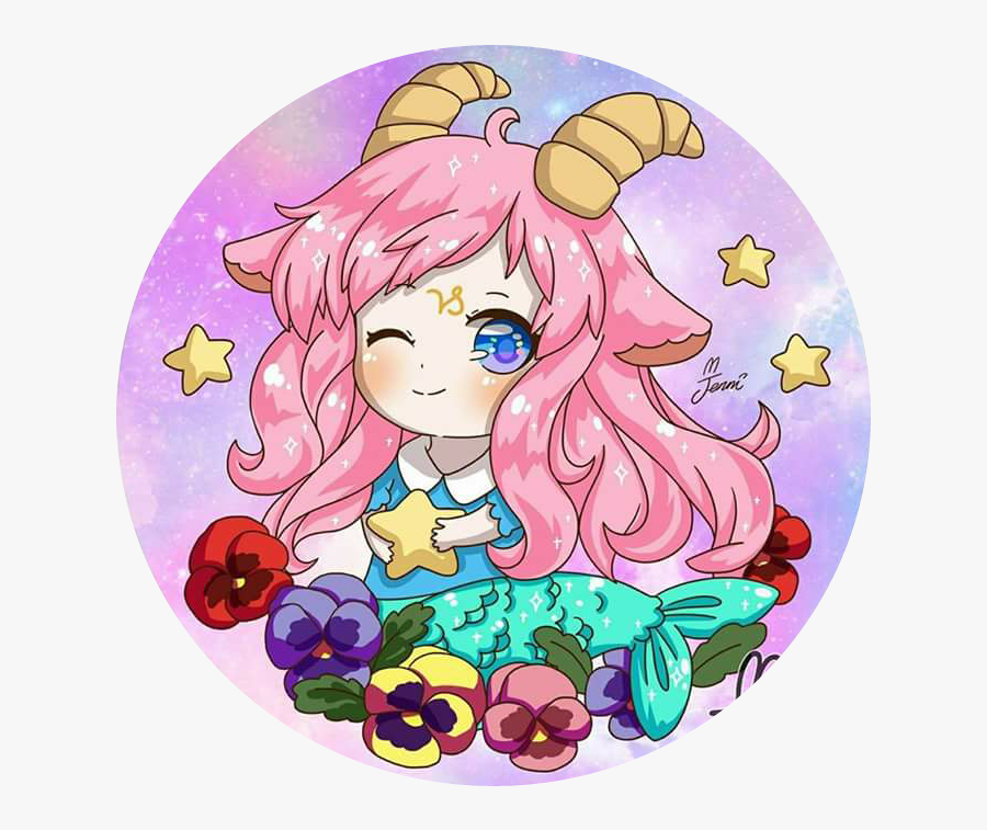#kawaii #capricorn #horoscope - Kawaii Capricorn, Transparent Clipart