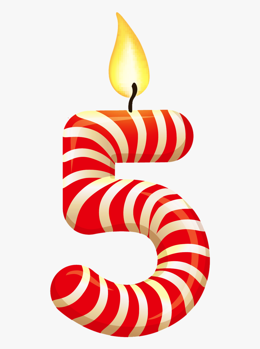 Birthday Candle 5 Png, Transparent Clipart