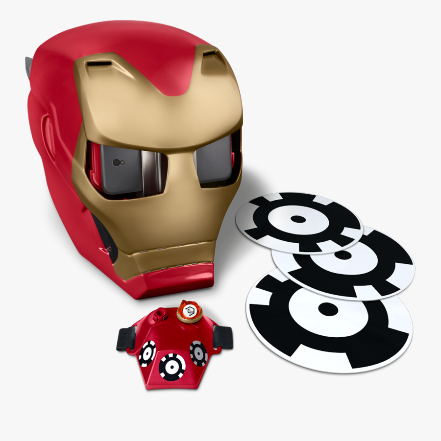 Donning The Headset Lefts Users See The World With - Iron Man Vr Headset, Transparent Clipart