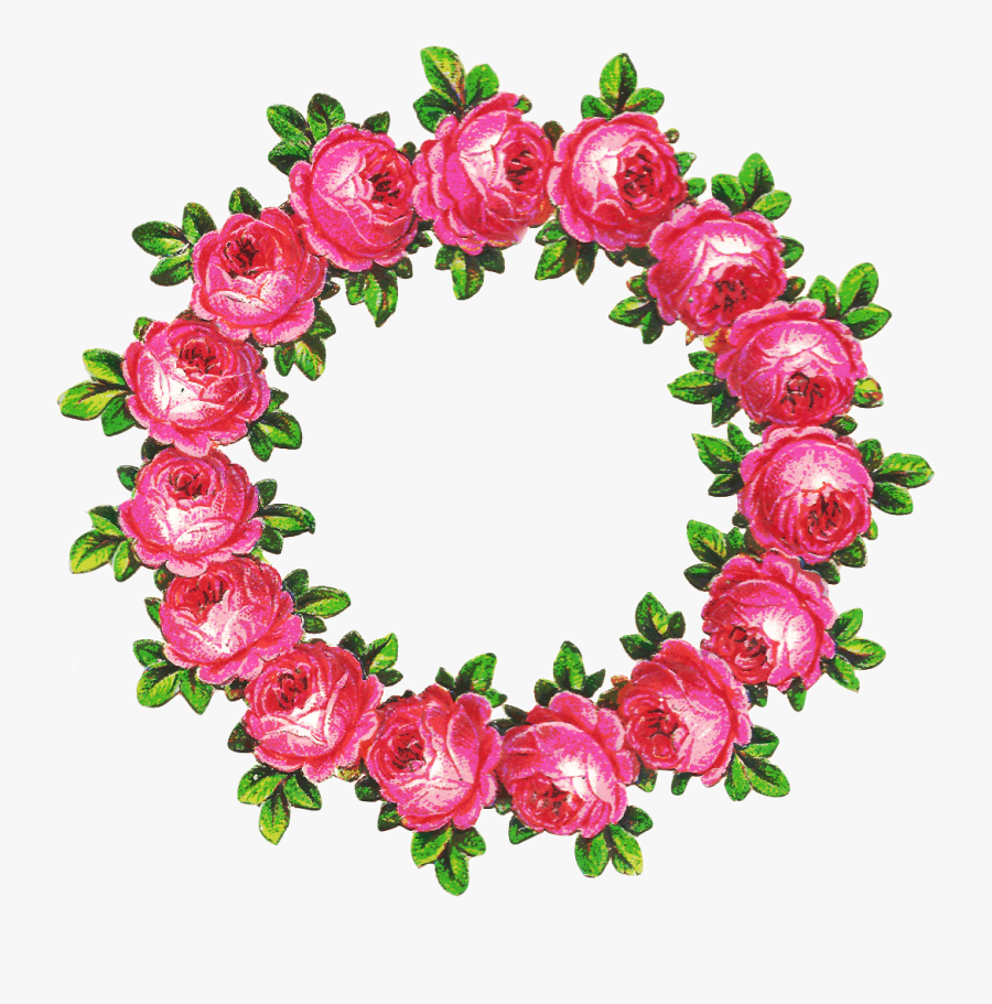 Clip Art Royalty Free The Graphic Addict January This - Wreath Of Roses Transparent Background, Transparent Clipart