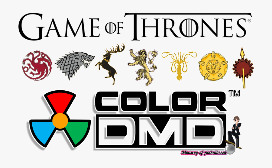 Game Of Trones Colordmd - Art Theatre Of Magic Pinball, Transparent Clipart