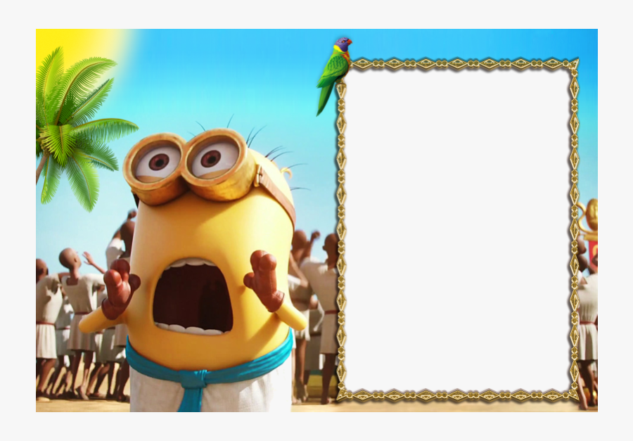 Minion Clipart Frame Moldura Para Foto Minions Transparent - Minions Frame, Transparent Clipart