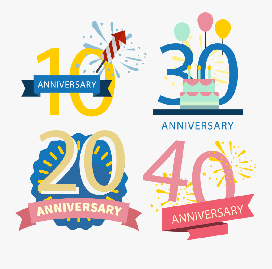 Happy Anniversary By Glomper - Graphic Design, Transparent Clipart