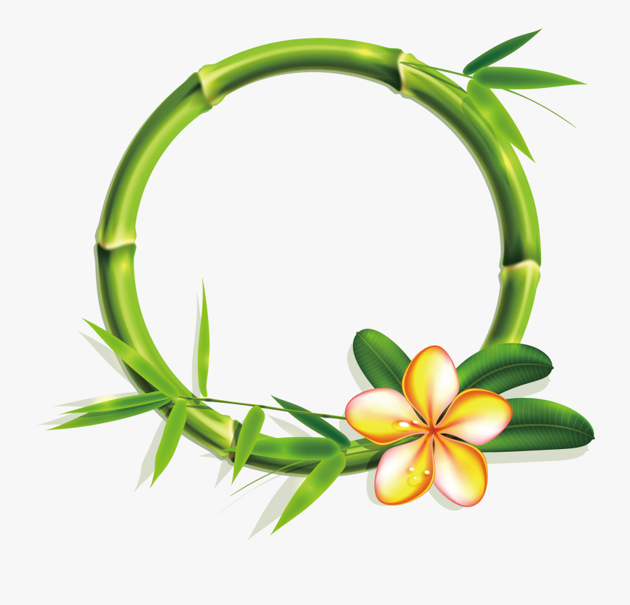 Transparent Bamboo Border Clipart - Png Effect For Frame, Transparent Clipart
