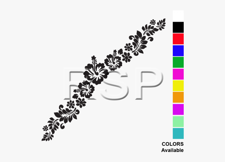 Maile Lei Clipart Black And White, Transparent Clipart