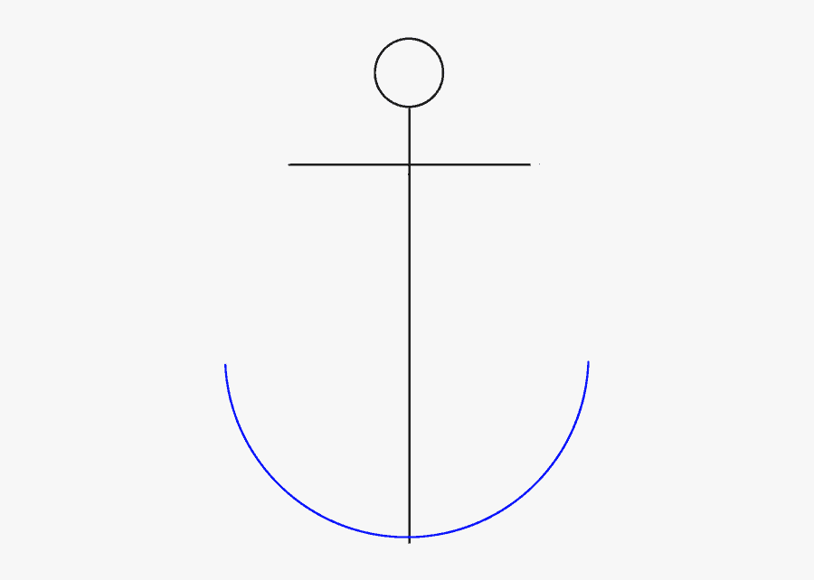 How To Draw Anchor - Circle, Transparent Clipart