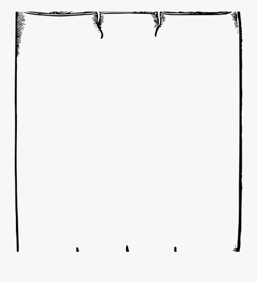 Scroll Border Clip Art Png Transparent Images Pluspng - Monochrome, Transparent Clipart