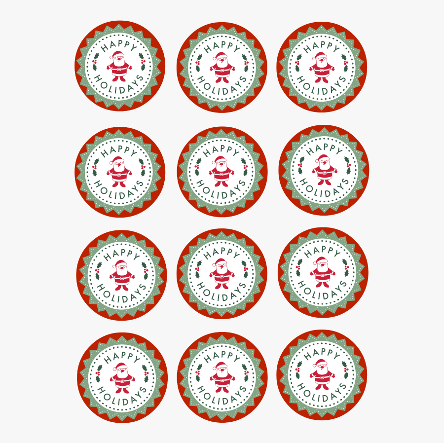 Christmas Cupcake Topper Printable - Free Christmas Cupcake Toppers Printables, Transparent Clipart