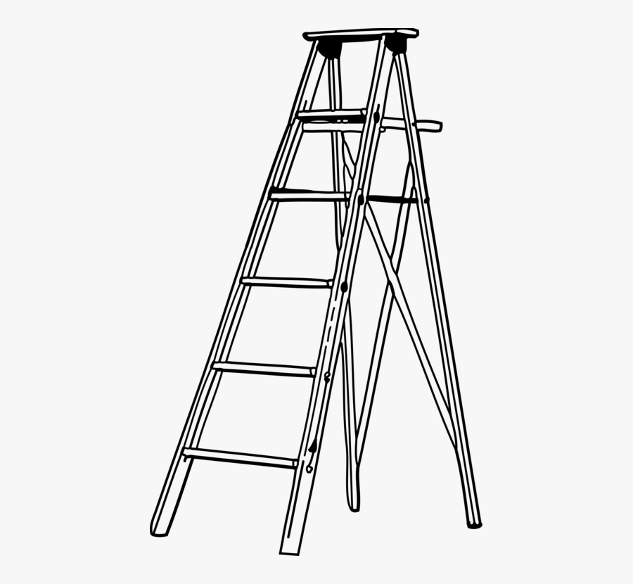 Black And White Ladder Clipart, Transparent Clipart