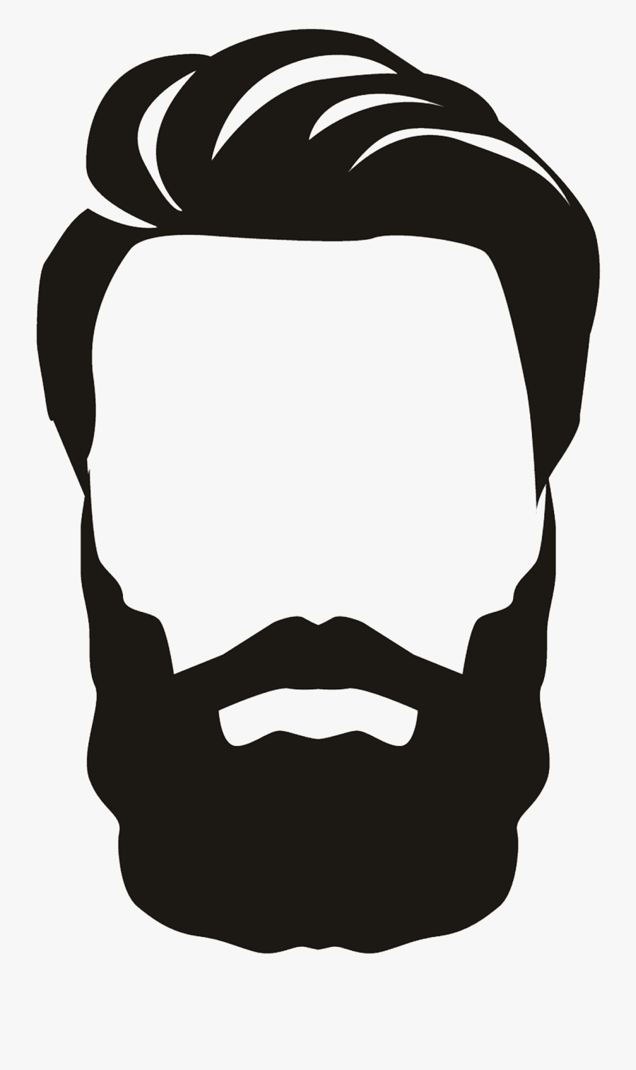 Transparent Beard Vector Png - Vector Barber Png, Transparent Clipart