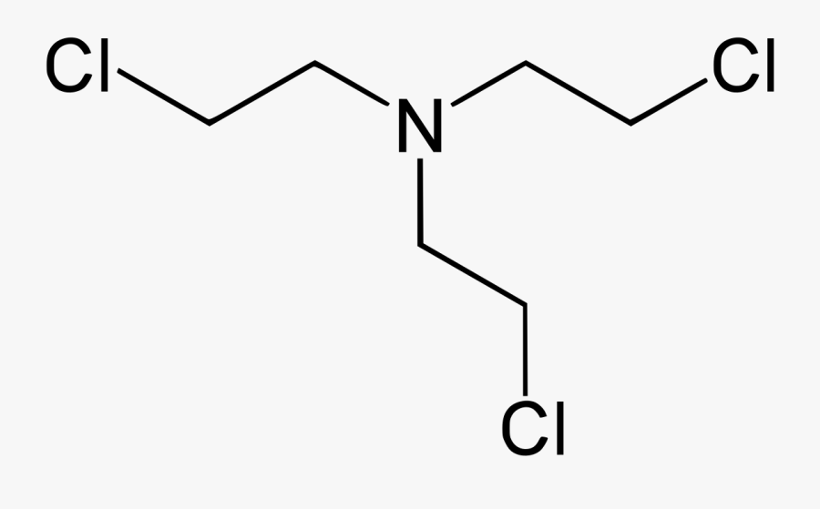 Clip Art Mustard Gas Structure - Theophylline Molecular Structure, Transparent Clipart