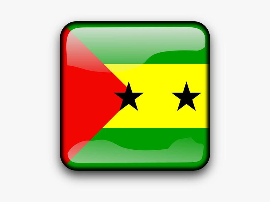 Area,yellow,sign - Flag Of São Tomé And Príncipe, Transparent Clipart