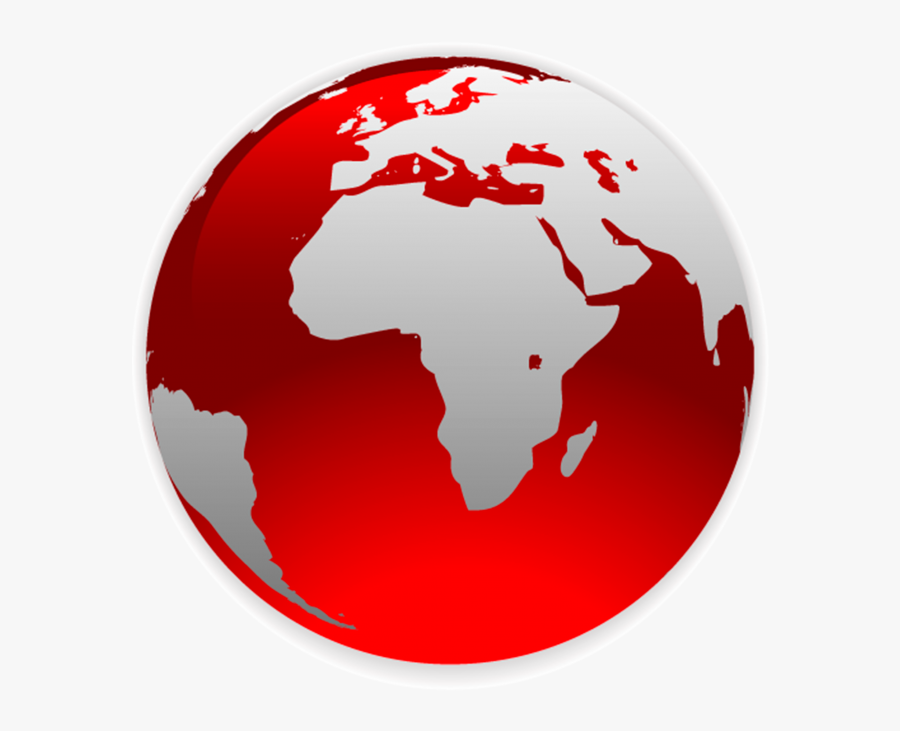 World Globe Png Transparent Image - Map Of The World Highlighting Canada, Transparent Clipart