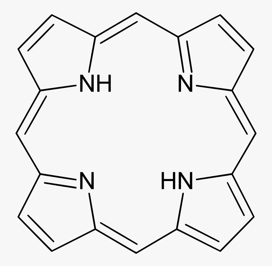 Porphyrin - Porphin Structure, Transparent Clipart
