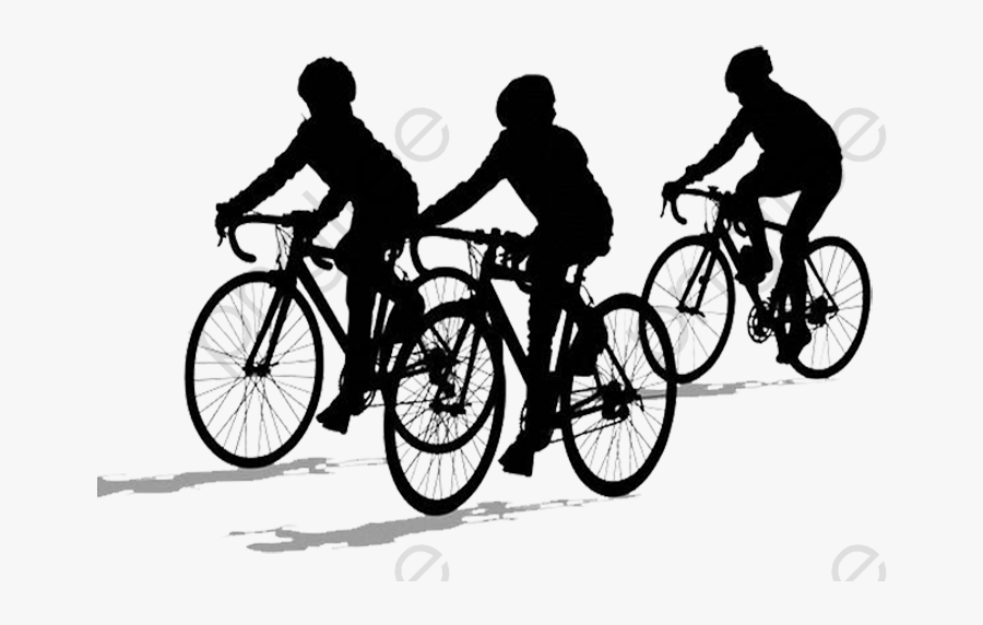 Kids Clipart Silhouette - Bicycle Silhouette Png, Transparent Clipart