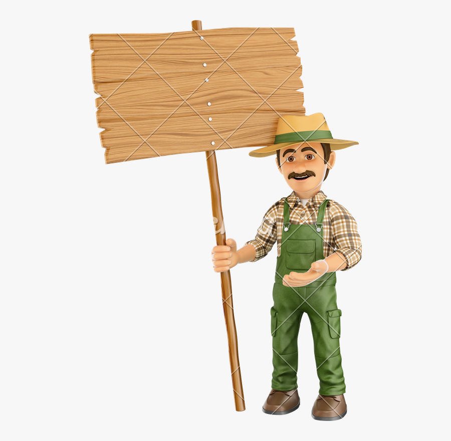 D Gardener With - Desenho De Um Jardineiro 3d, Transparent Clipart