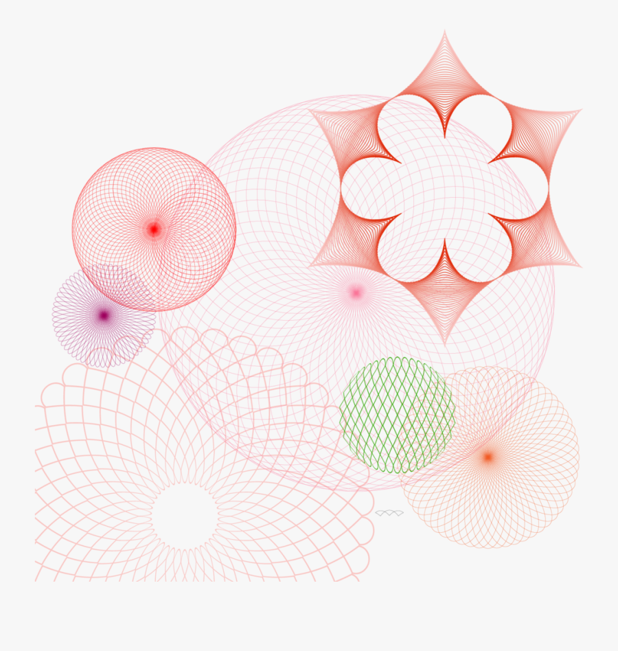 Guilloche V3-02 - Circle, Transparent Clipart