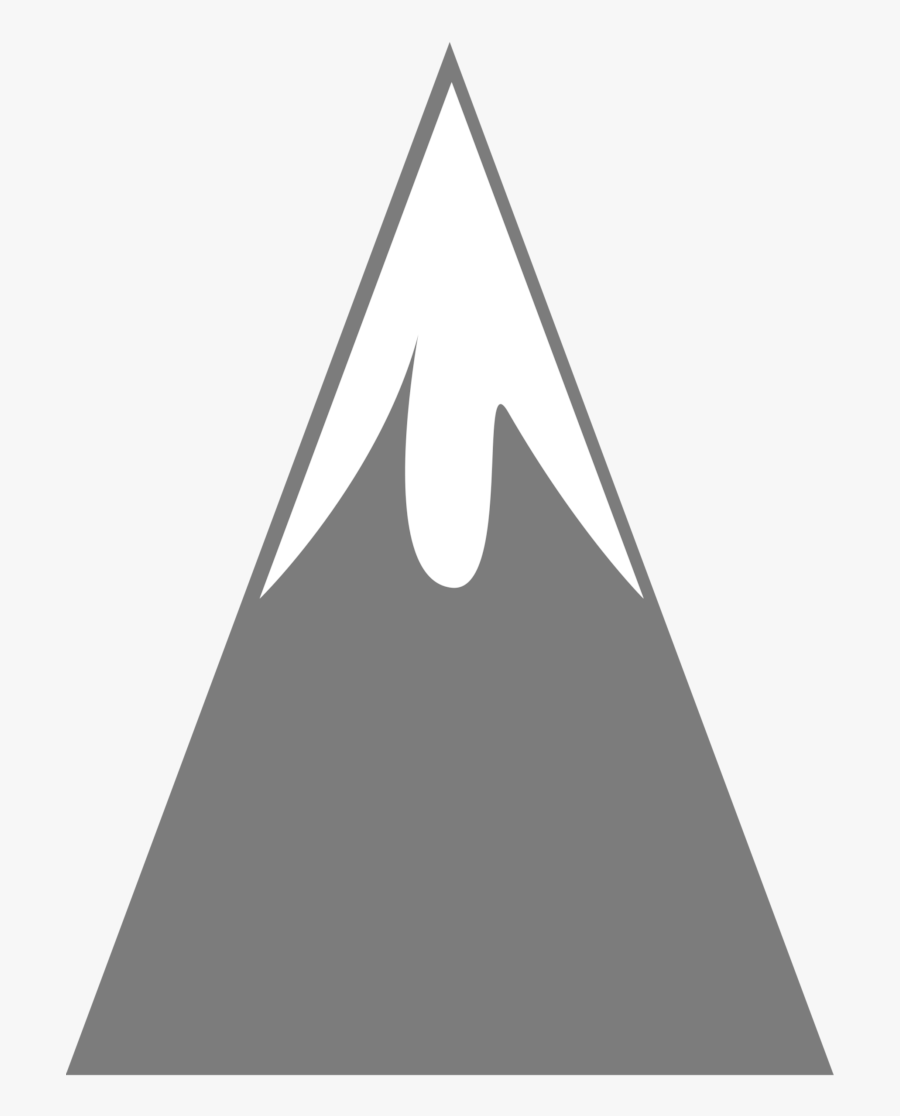 Mountain Peak Snow Clip Art, Transparent Clipart
