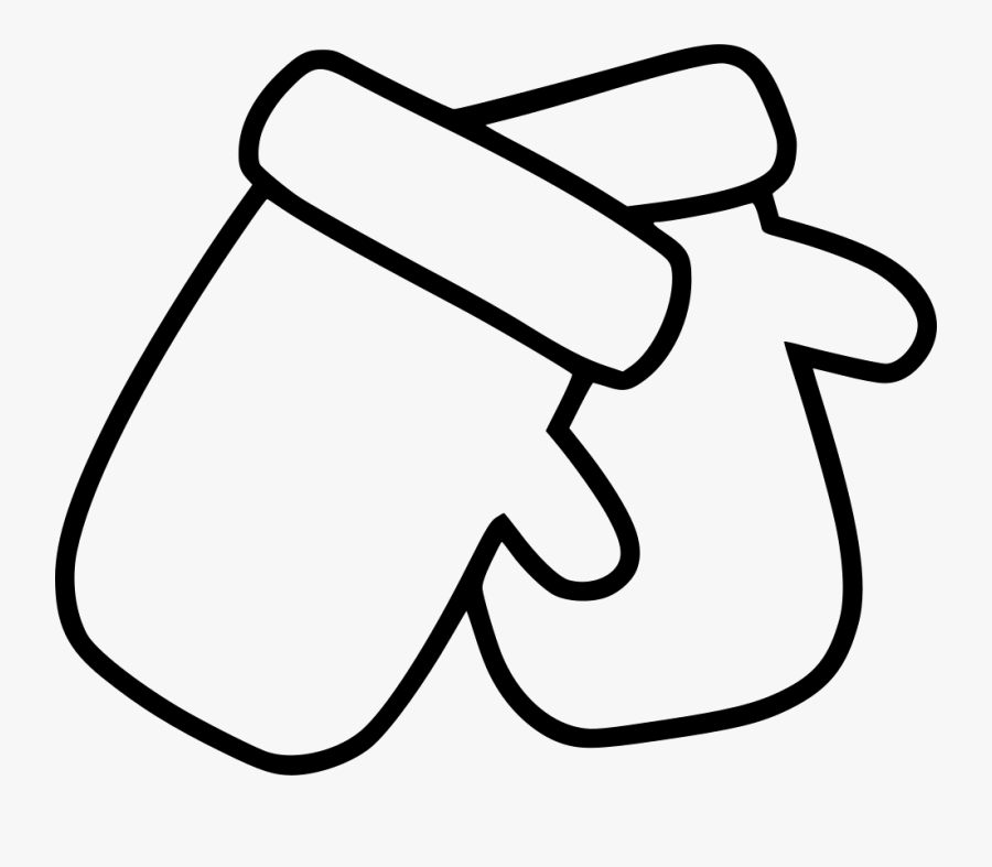 Gloves Protection Snow Woollen Dress Accessory - Line Art, Transparent Clipart