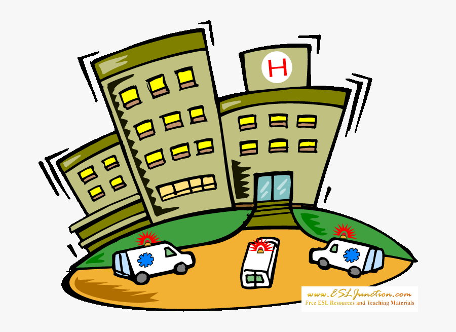 Buildings In The City Esl Junction Terbaru - Hospital Esl, Transparent Clipart