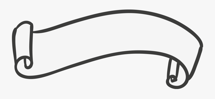 Hand Painted Ribbon Banner Map Png Download - White Ribbon Banner Png, Transparent Clipart