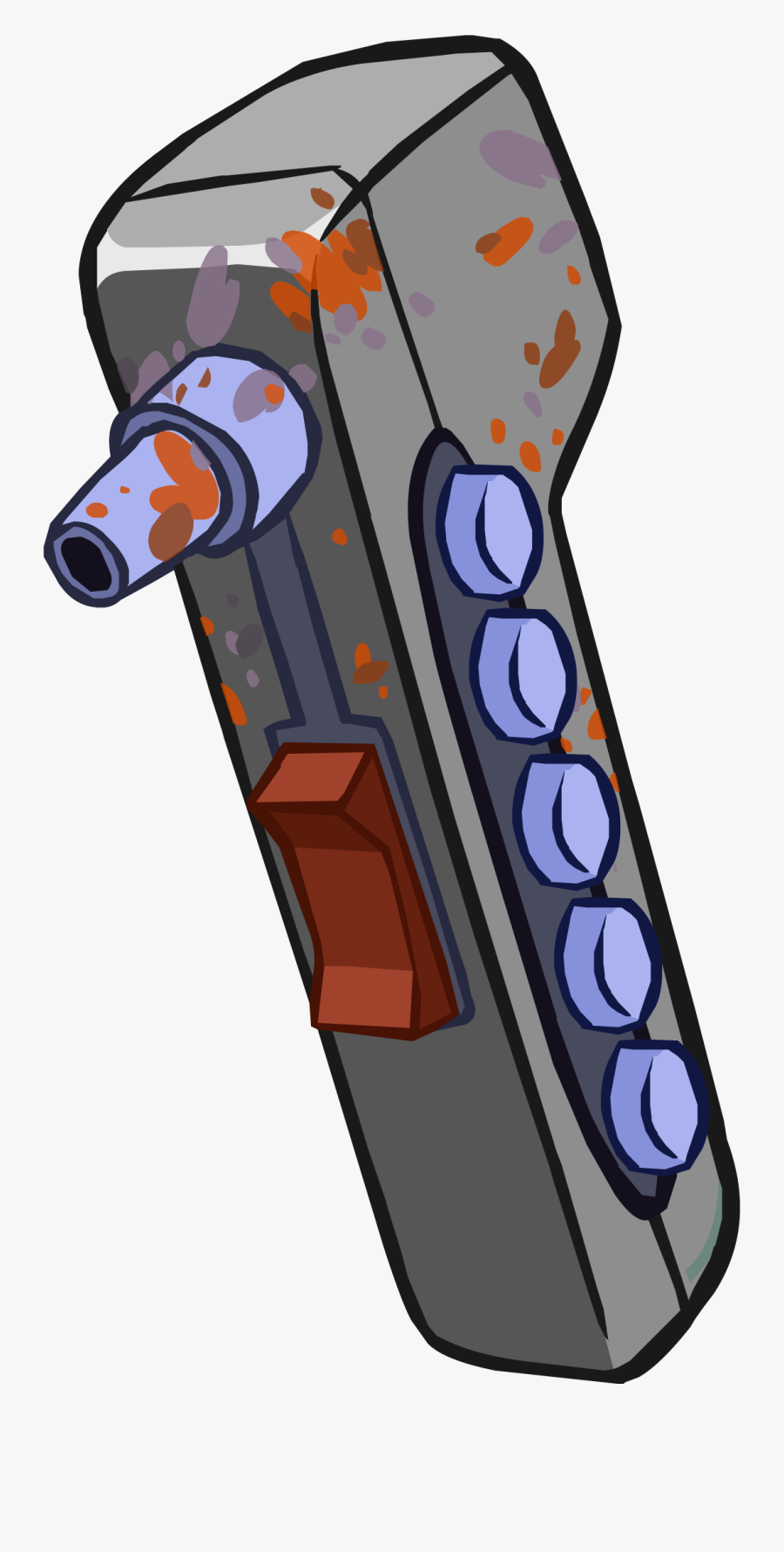 Sabine S Spray Club - Club Penguin Gun, Transparent Clipart