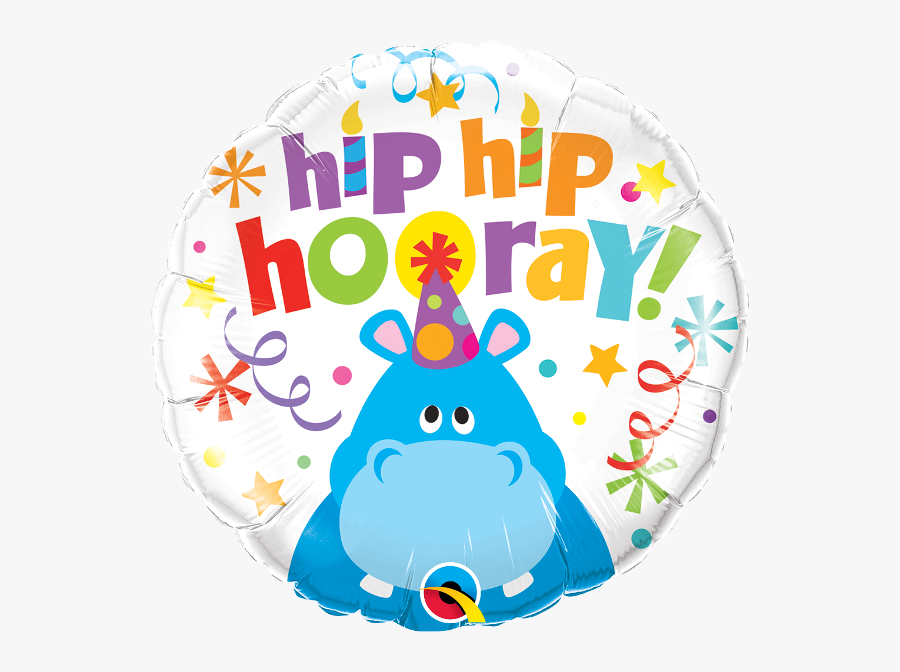 Hip Hip Hooray Hippo Balloon - Hip Hip Hooray Hippo, Transparent Clipart