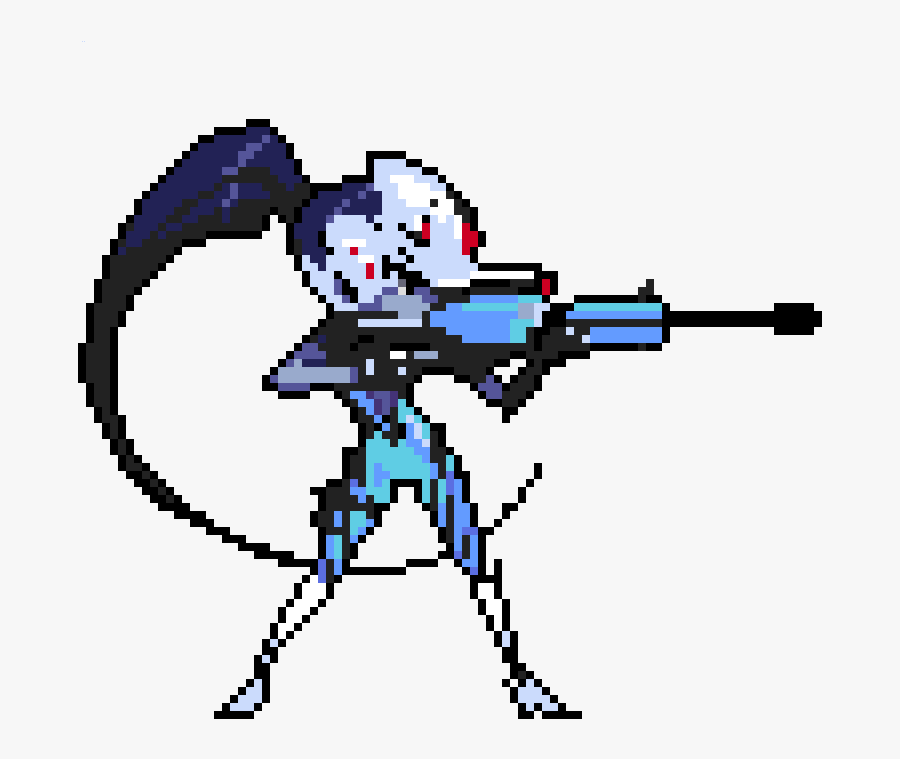 Overwatch Pixel Spray Grid , Png Download - Overwatch Widowmaker Pixel Spray, Transparent Clipart