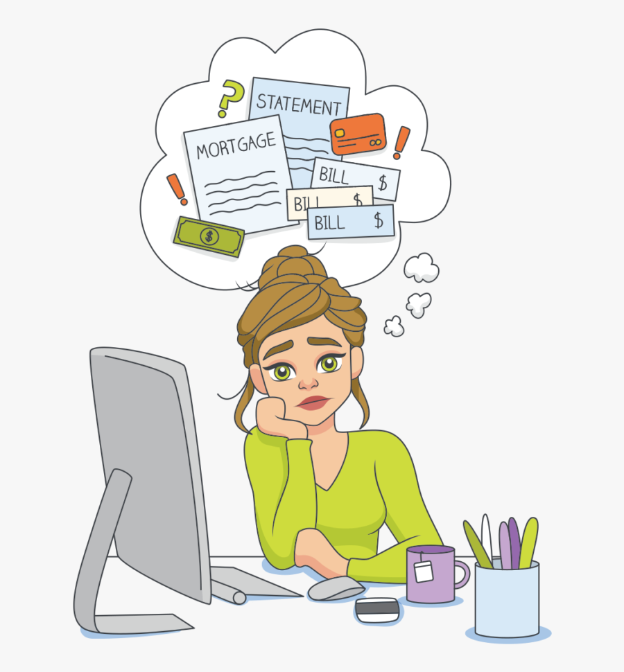 Cartoon Stress Png, Transparent Clipart