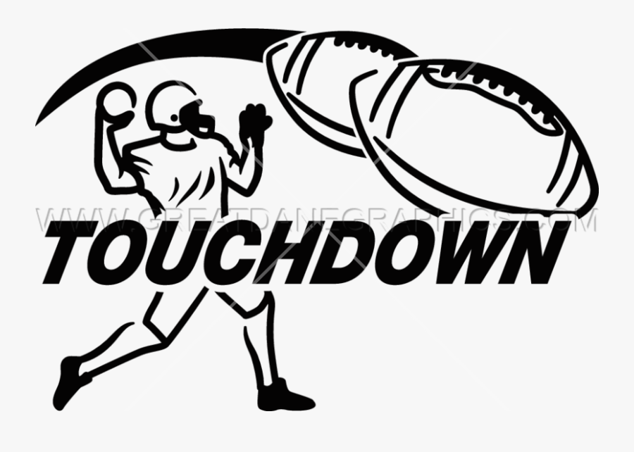 Touchdown Clipart Black And White, Transparent Clipart