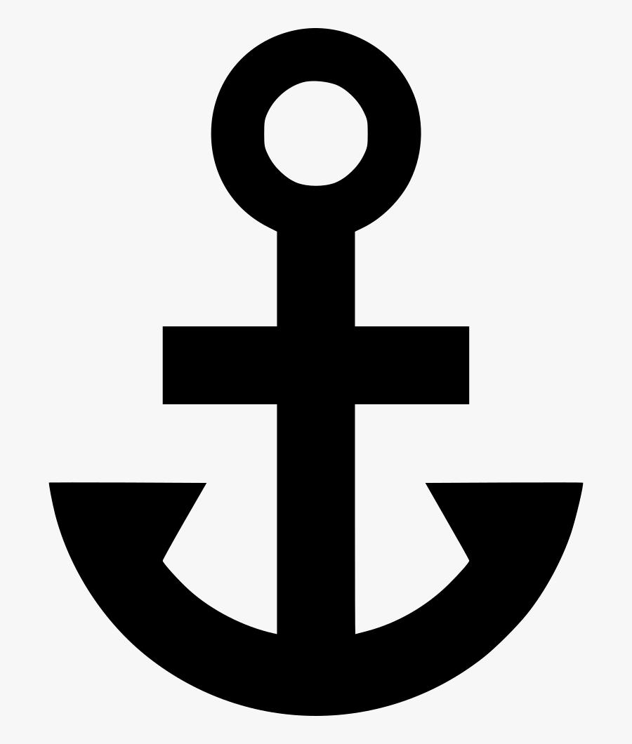 Anchor - Cross, Transparent Clipart