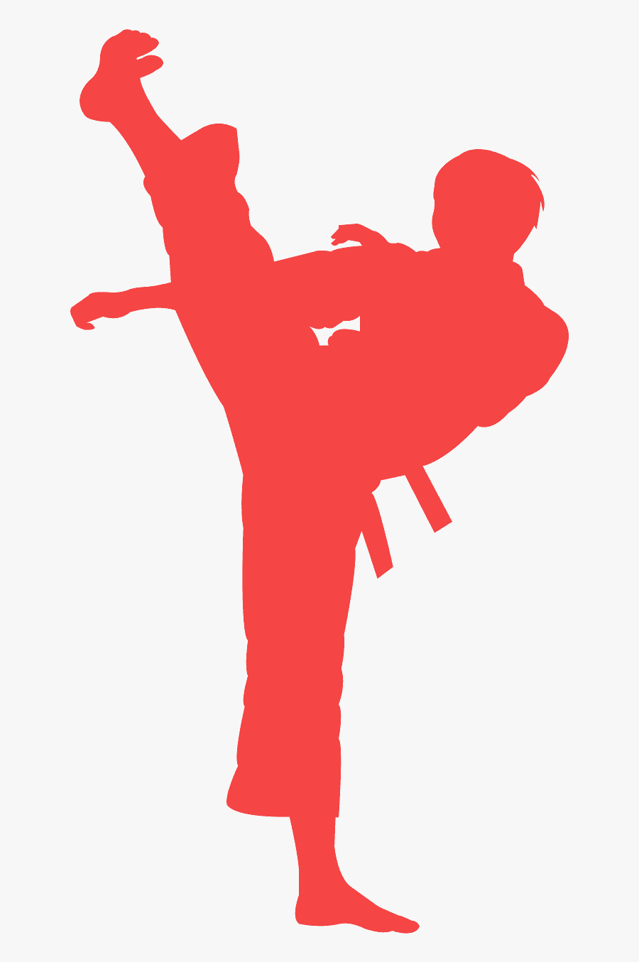 Karate Red Clipart, Transparent Clipart