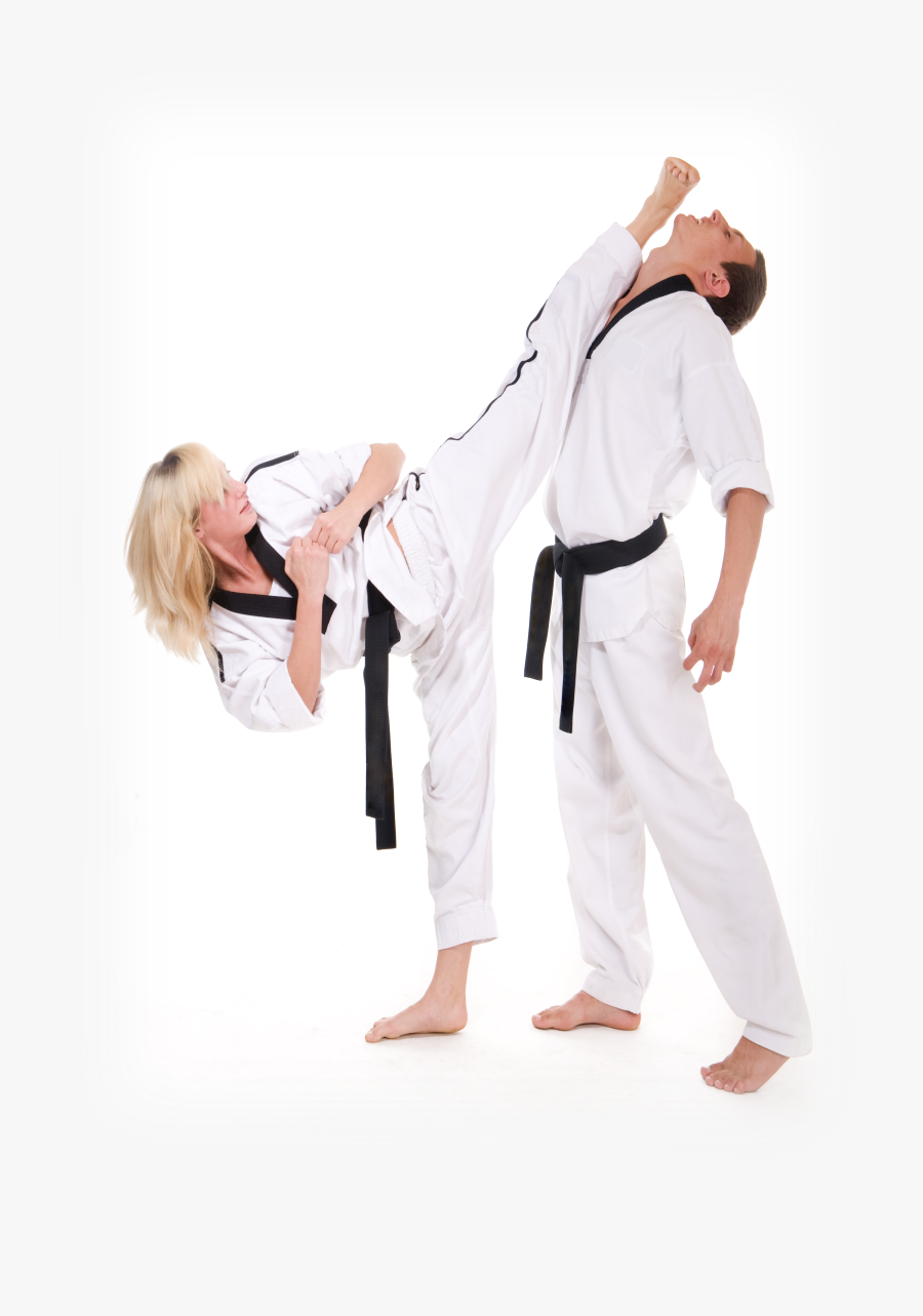 Taekwondo Man Vs Woman, Transparent Clipart