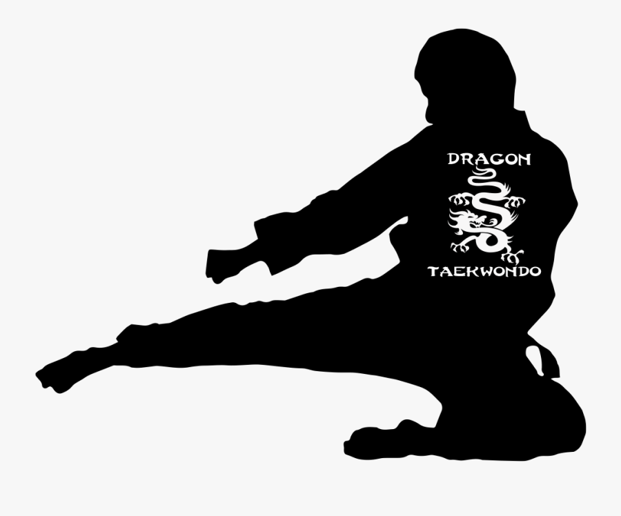Transparent Flying Dragon Png - Flying Dragon Kick Taekwondo, Transparent Clipart