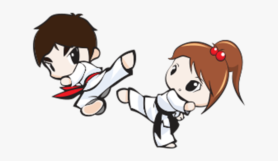 Taekwondo - Taekwondo Kicks Cartoon, Transparent Clipart