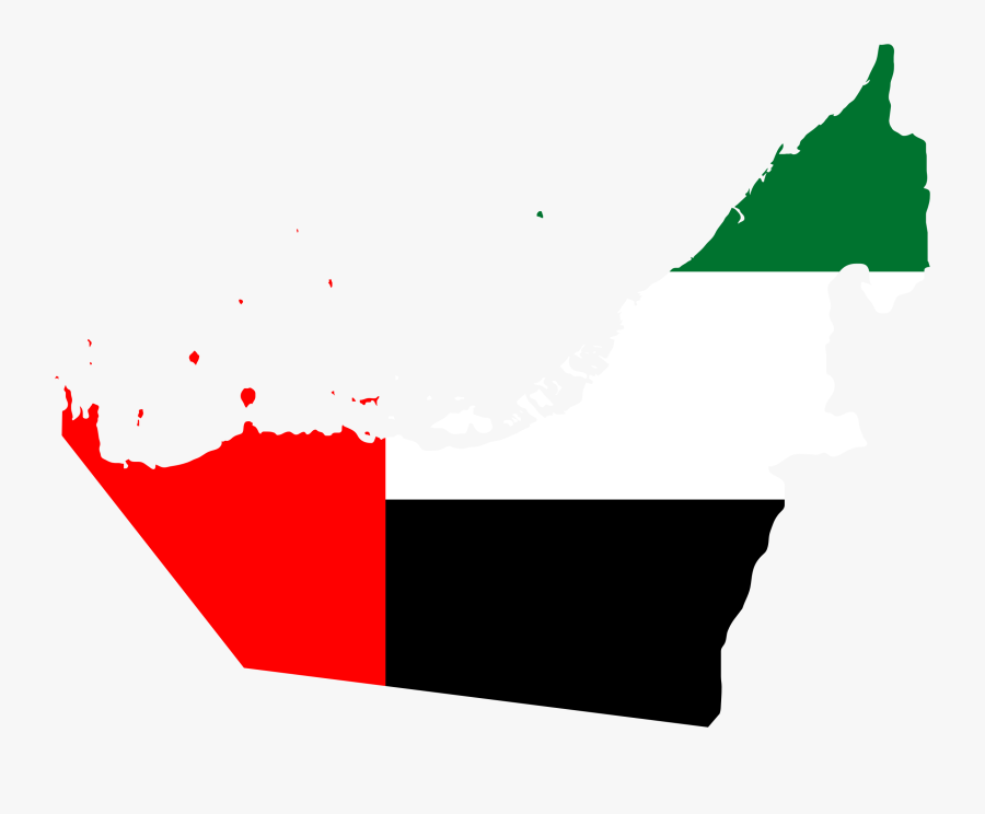 United Arab Emirates Map Flag Clip Arts - United Arab Emirates Flag Map, Transparent Clipart
