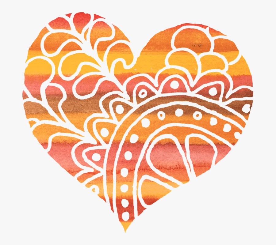 Heart, Frame, Mandala, Wedding, Love, Valentine, Red, Transparent Clipart