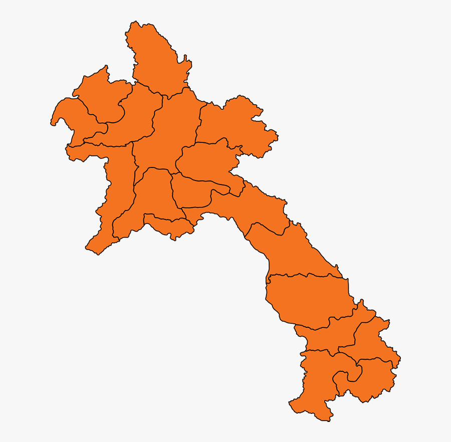 Laos Map Vector, Transparent Clipart