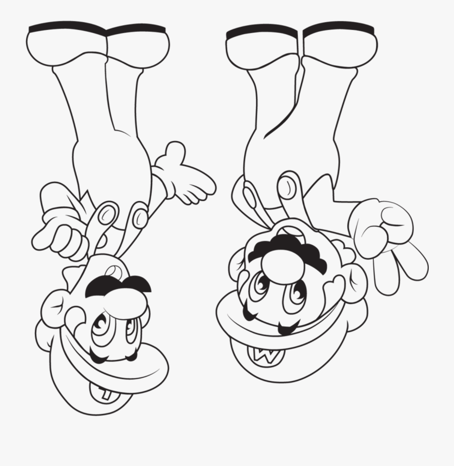 Coloring Page Mario Marion County Fair Board Mario - Mario Y Luigi Para Colorear, Transparent Clipart