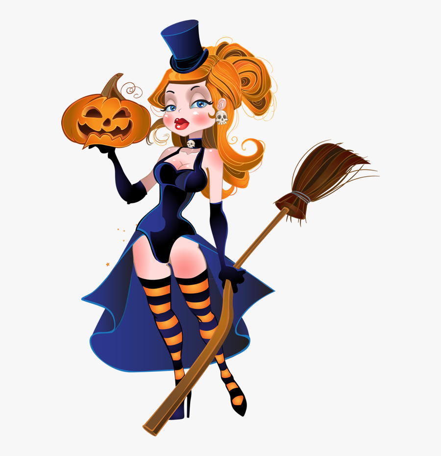 Tubes Halloween Teen Décor, Teen Witch, Teen Rooms, - Witch Clipart, Transparent Clipart