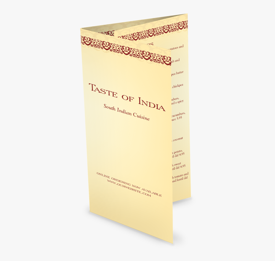 Takeout Templates With Designer - Menu, Transparent Clipart