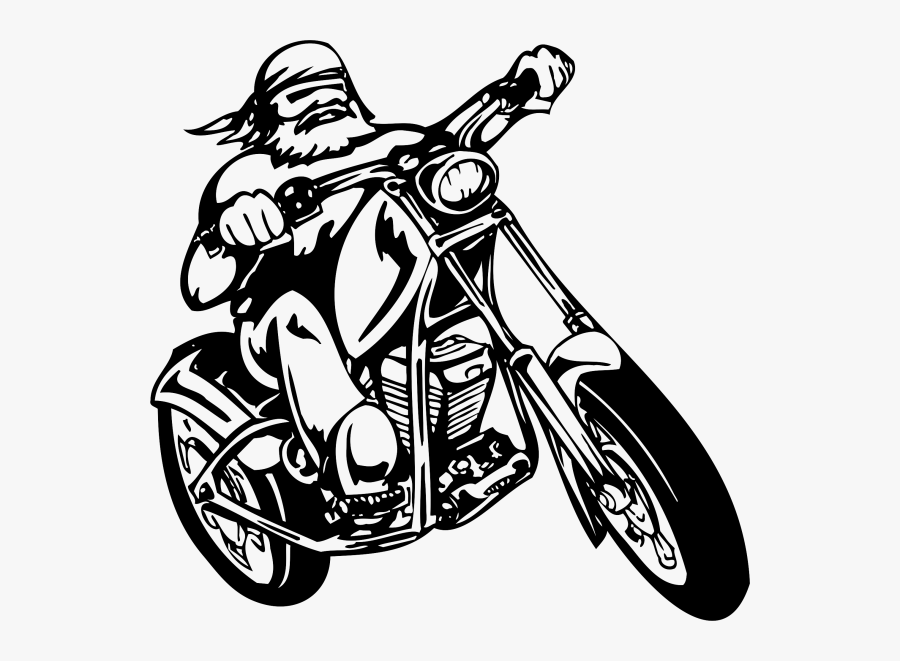 Motorcycle Harley-davidson Drawing - Motorcyclist Clipart, Transparent Clipart