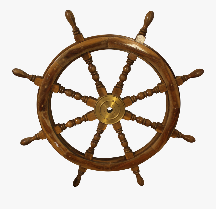 Architectural Nautical Salvage Chairish - Pirate Ship Wooden Steering Wheel, Transparent Clipart