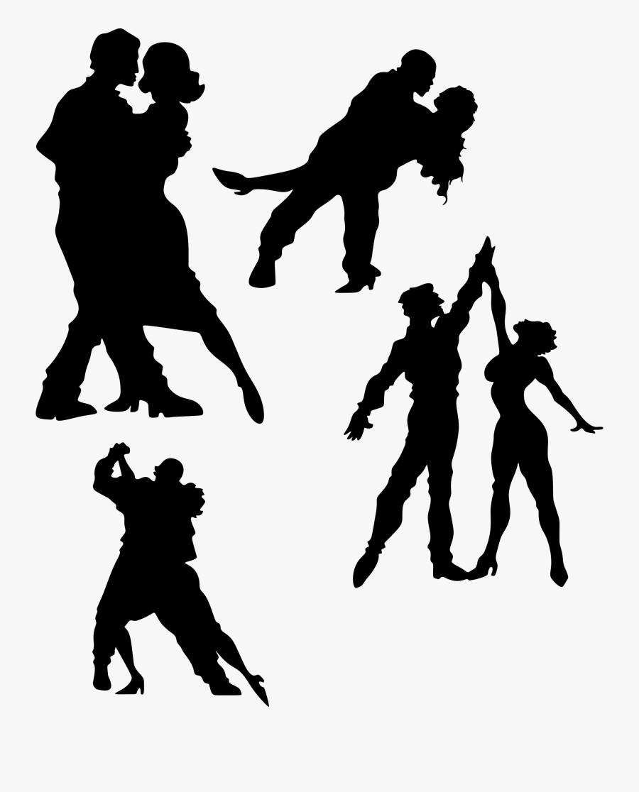 Transparent Dancing Couple Png - Man And Women Dancing Shadow, Transparent Clipart